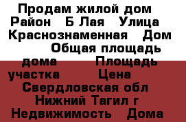 Продам жилой дом › Район ­ Б.Лая › Улица ­ Краснознаменная › Дом ­ 59 › Общая площадь дома ­ 26 › Площадь участка ­ 15 › Цена ­ 850 - Свердловская обл., Нижний Тагил г. Недвижимость » Дома, коттеджи, дачи продажа   